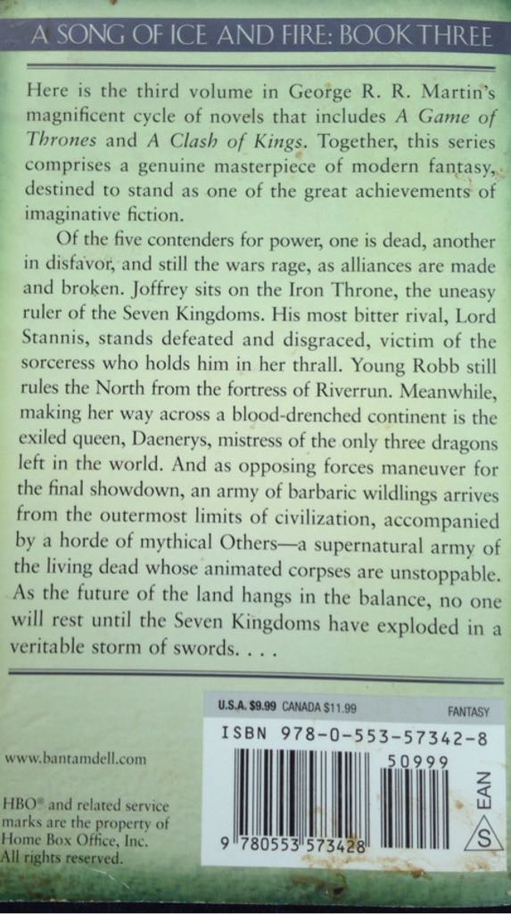 A Storm Of Swords - George R. R. Martin (Bantam Spectra - Audiobook) book collectible - Main Image 2