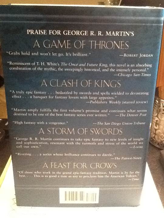 Song Of Fire And Ice 01: A Game Of Thrones - George R. R. Martin (Bantam - Hardcover) book collectible [Barcode 9780553103540] - Main Image 2