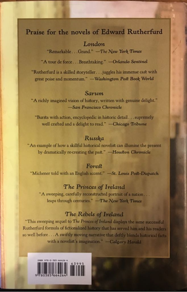 New York - Edward Rutherfurd (Doubleday Canada - Hardcover) book collectible [Barcode 9780385664264] - Main Image 2