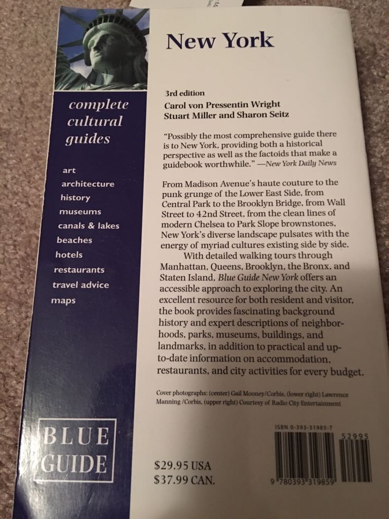 New York - Reuel Golden (W W Norton & Company Incorporated) book collectible [Barcode 9780393319859] - Main Image 2