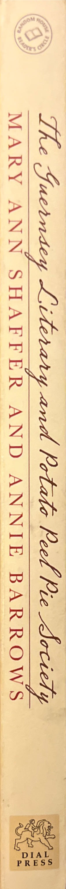 The Guernsey Literary and Potato Peel Pie Society - Mary Ann Shaffer (Dial Press - Paperback) book collectible [Barcode 9780385341004] - Main Image 3