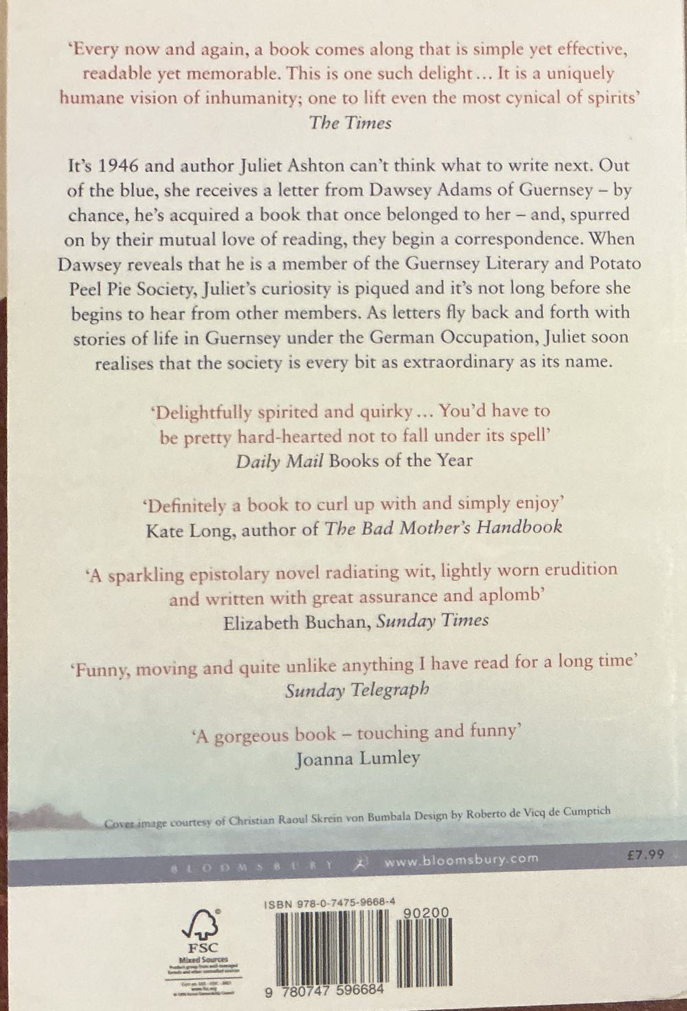 Guernsey Literary and Potato Peel Pie Society, The - Annie Barrows (Bloomsbury - Paperback) book collectible [Barcode 9780747596684] - Main Image 2