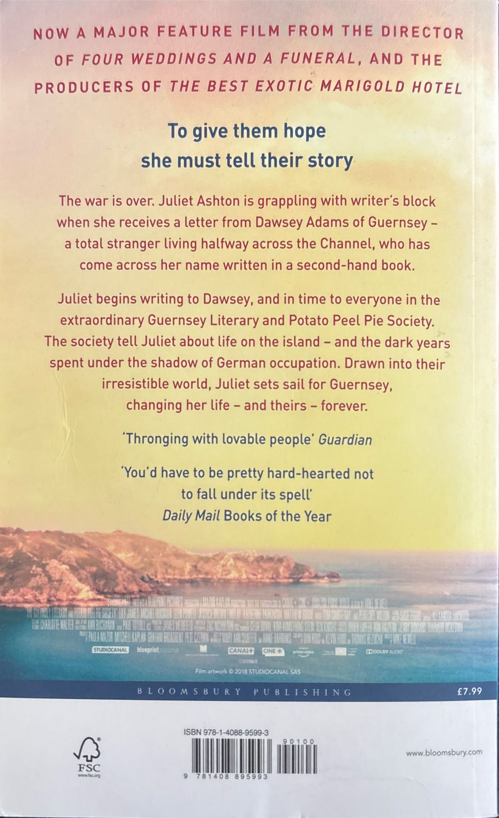The Guernsey Literary and Potato Peel Pie Society - Mary Ann Shaffer (Bloomsbury - Paperback) book collectible [Barcode 9781408895993] - Main Image 2