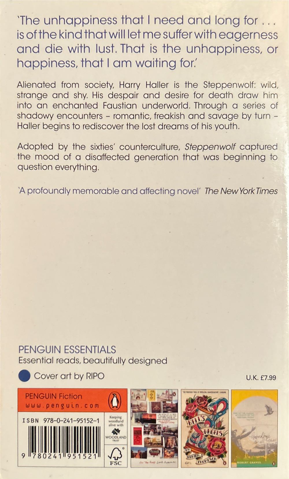 Steppenwolf - Hermann Hesse (Penguin - Paperback) book collectible [Barcode 9780241951521] - Main Image 2