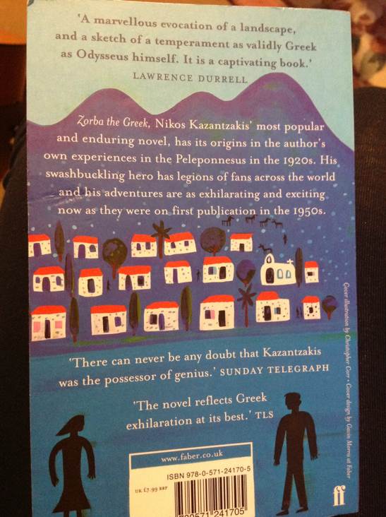 Zorba The Greek - Nikos Kazantzakis (Faber & Faber - Paperback) book collectible [Barcode 9780571241705] - Main Image 2