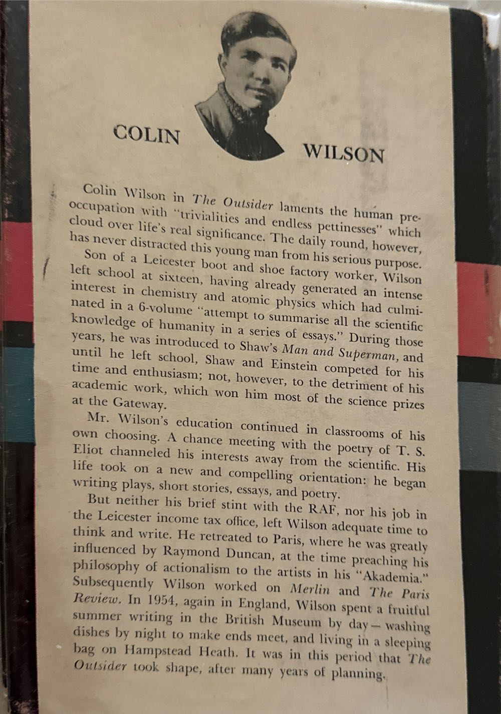 The Outsider - Colin Wilson (J P Tarcher - Paperback) book collectible [Barcode 9780874772067] - Main Image 2