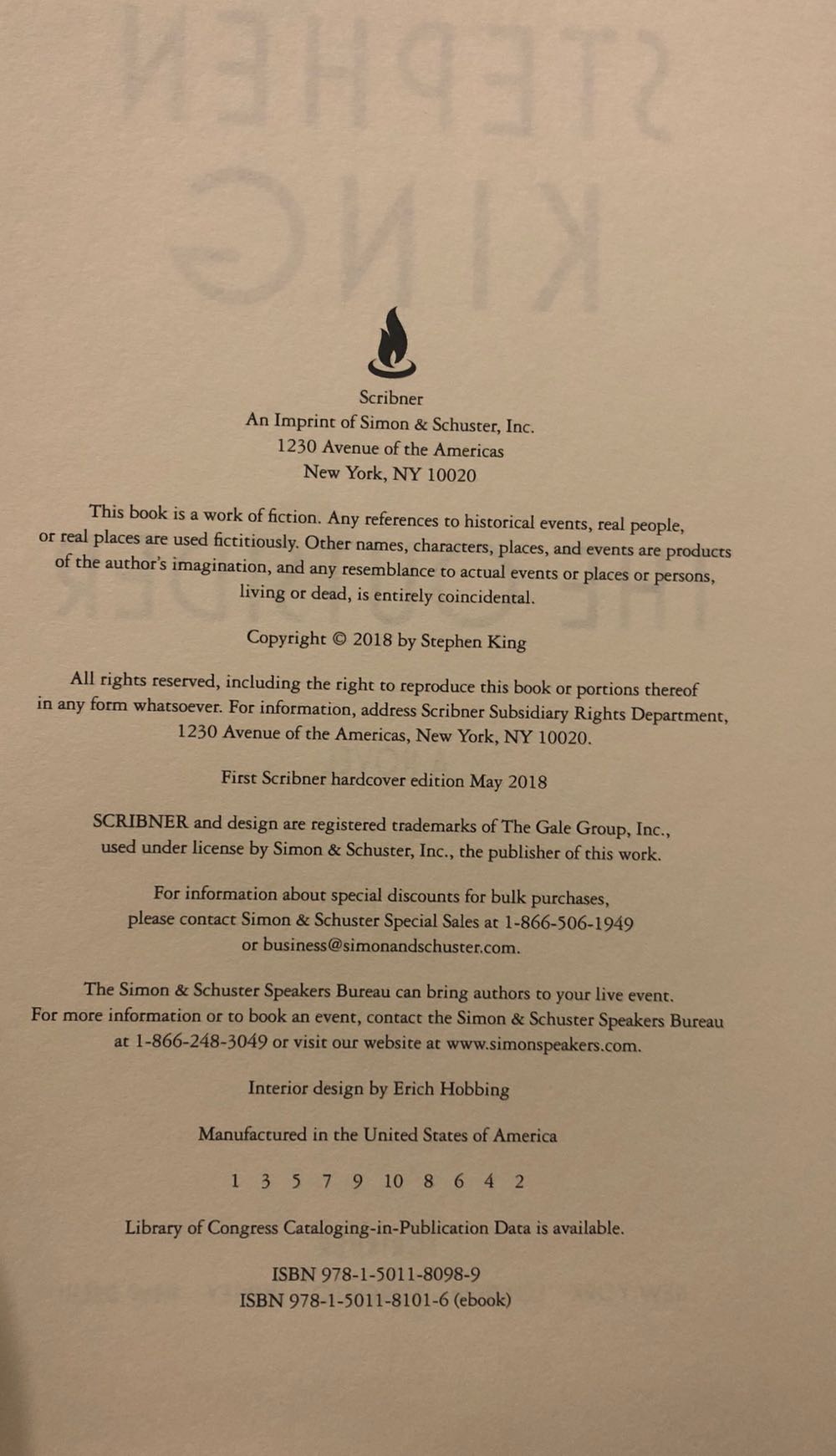 The Outsider - Stephen King (Scribner - Hardcover) book collectible [Barcode 9781501180989] - Main Image 3