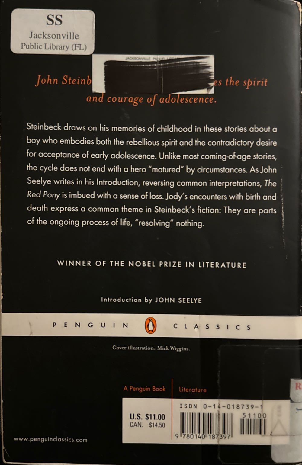 The Red Pony - John Steinbeck (Penguin Books - Paperback) book collectible [Barcode 9780140187397] - Main Image 2