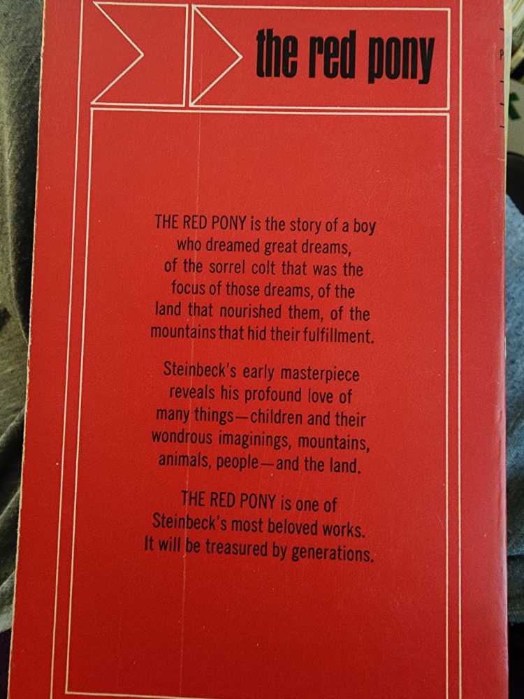 The Red Pony - John Steinbeck (Bantam Pathfinder Edition - Paperback) book collectible - Main Image 2