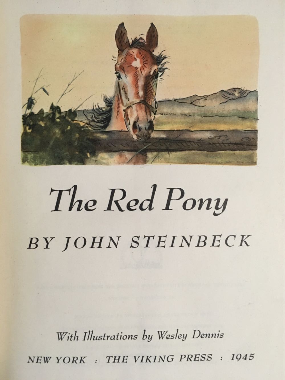 The Red Pony - John Steinbeck (The Viking Press - Hardcover) book collectible - Main Image 3