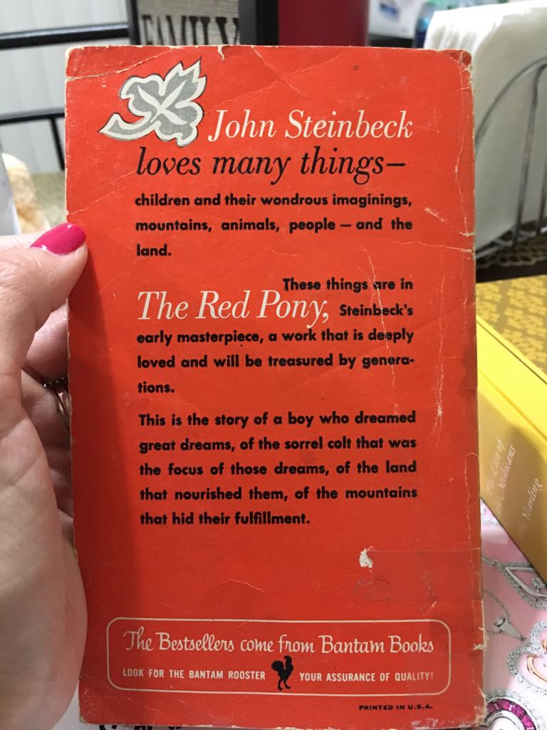 The Red Pony  (A Bantam Book - Paperback) book collectible - Main Image 2
