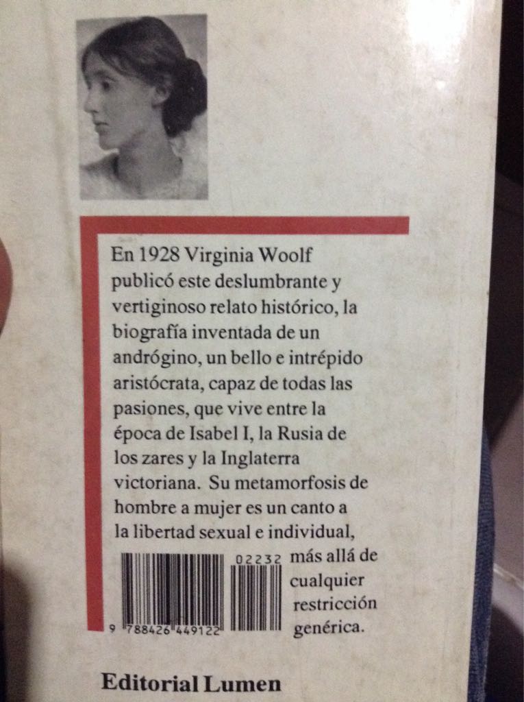 Orlando  (Editorial Lumen) book collectible [Barcode 9788426449122] - Main Image 2