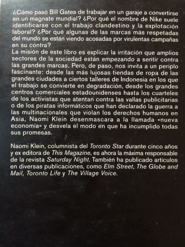 No Logo - Naomi Klein (Paidos Plural) book collectible [Barcode 9789501253351] - Main Image 2