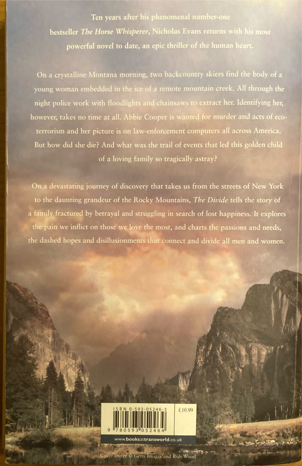 The Divide - Nicholas Evans (Bantam Press - Trade Paperback) book collectible [Barcode 9780593052464] - Main Image 2