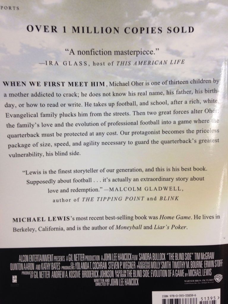 the blind side - Me (W.W Norton & Co) book collectible - Main Image 2