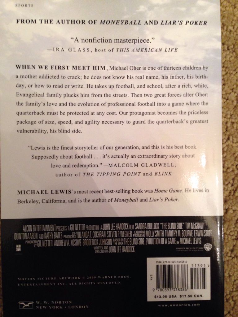 the blind side - Me (Norton - Paperback) book collectible - Main Image 2