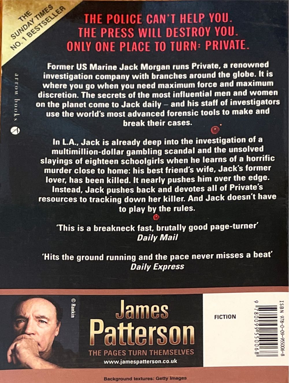 Private - James Patterson (Arrow Books - Trade Paperback) book collectible [Barcode 9780099550068] - Main Image 2