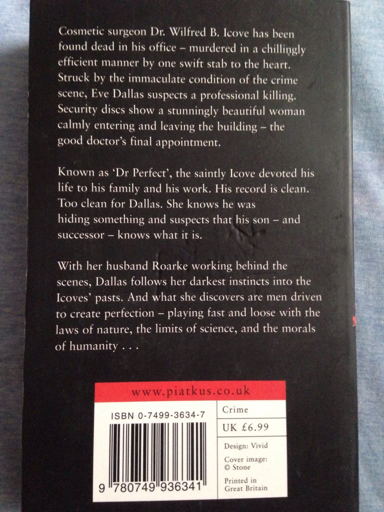 Origin In Death (21) - J.D. Robb (Piatkus Books - Paperback) book collectible [Barcode 9780749936341] - Main Image 2