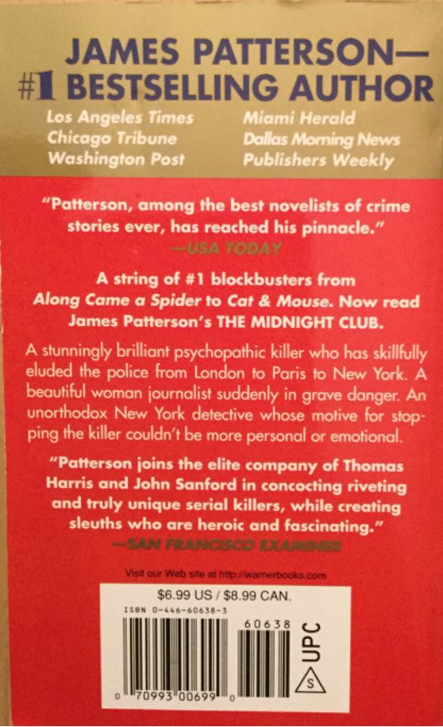 Midnight Club, The - James Patterson (Warner Vision Books - Paperback) book collectible - Main Image 2