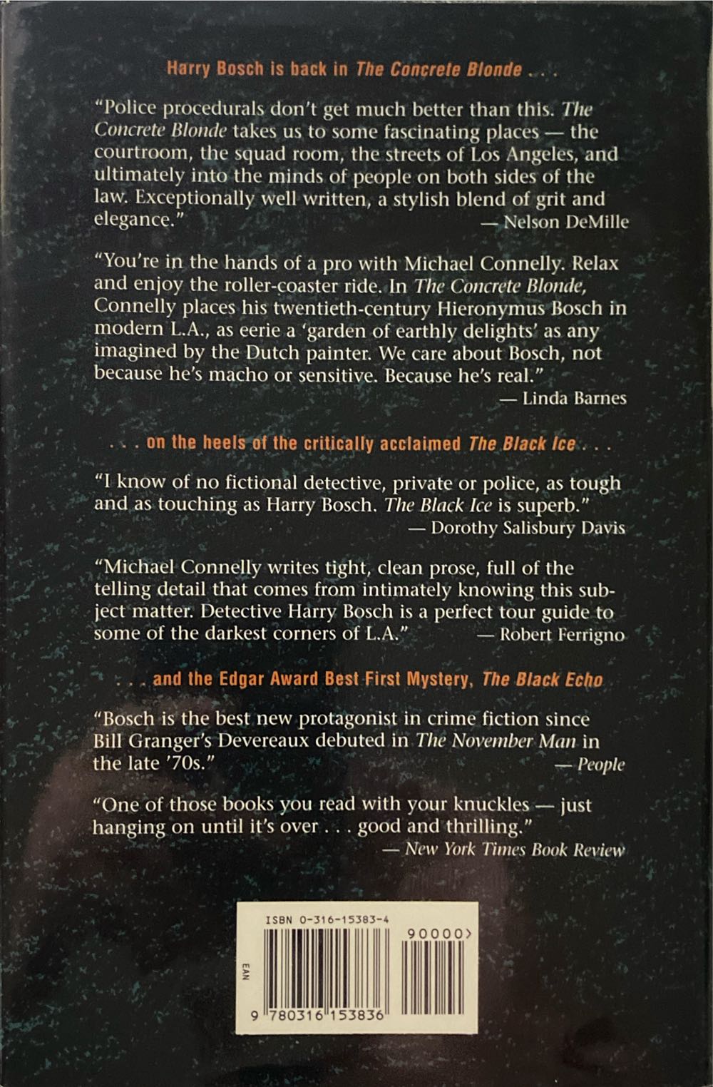 The Concrete Blonde - Michael Connelly (Little Brown - Hardcover) book collectible [Barcode 9780316153836] - Main Image 2