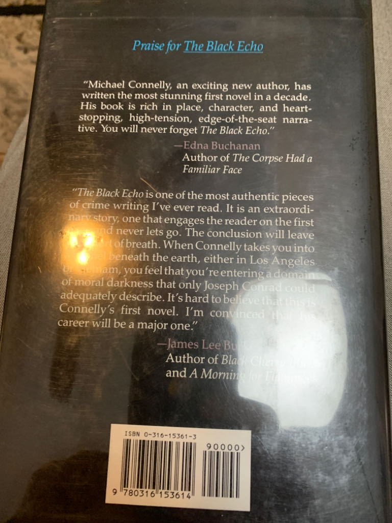 The Black Echo ✅ - Michael Connelly (Little Brown & Co. - Hardcover) book collectible [Barcode 9780316153614] - Main Image 2