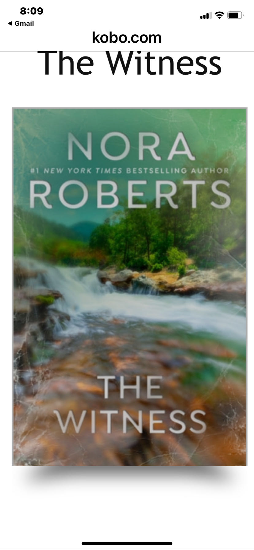 The Witness - Nora Roberts (G.P. PUTNAM’s Sons - Hardcover) book collectible [Barcode 9780399159121] - Main Image 3