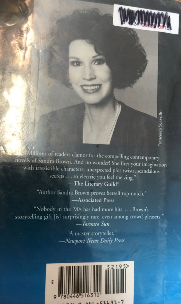 The Witness - Sandra Brown (Warner Books - Hardcover) book collectible - Main Image 2