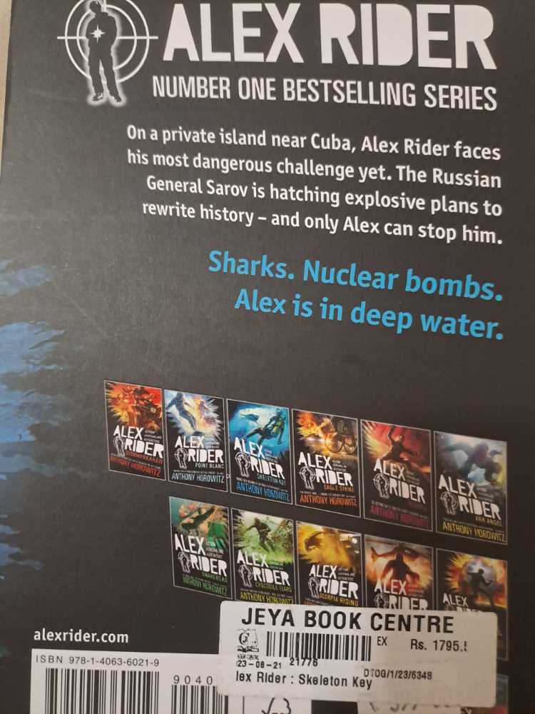 Alex Rider 3 : Skeleton Key - Anthony Horowitz (Walkerbooks - Paperback) book collectible [Barcode 9781406360219] - Main Image 2