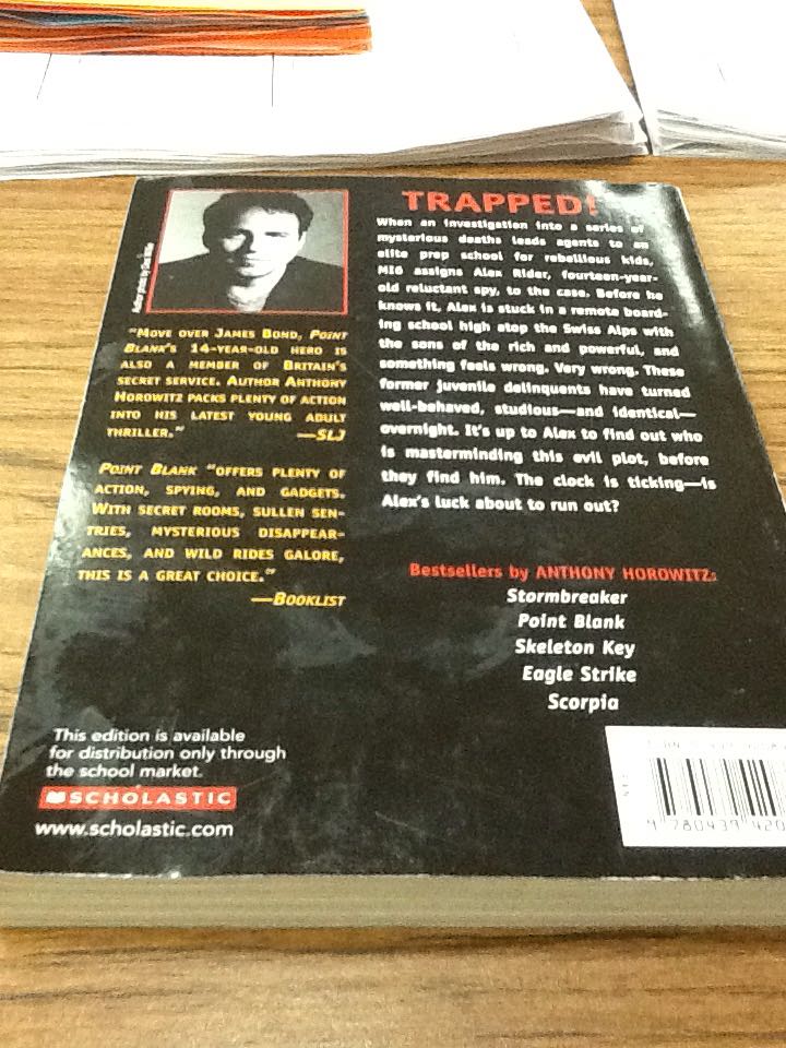 Point Blank - Anthony Horowitz (Scholastic Inc. - Paperback) book collectible [Barcode 9780439420846] - Main Image 2