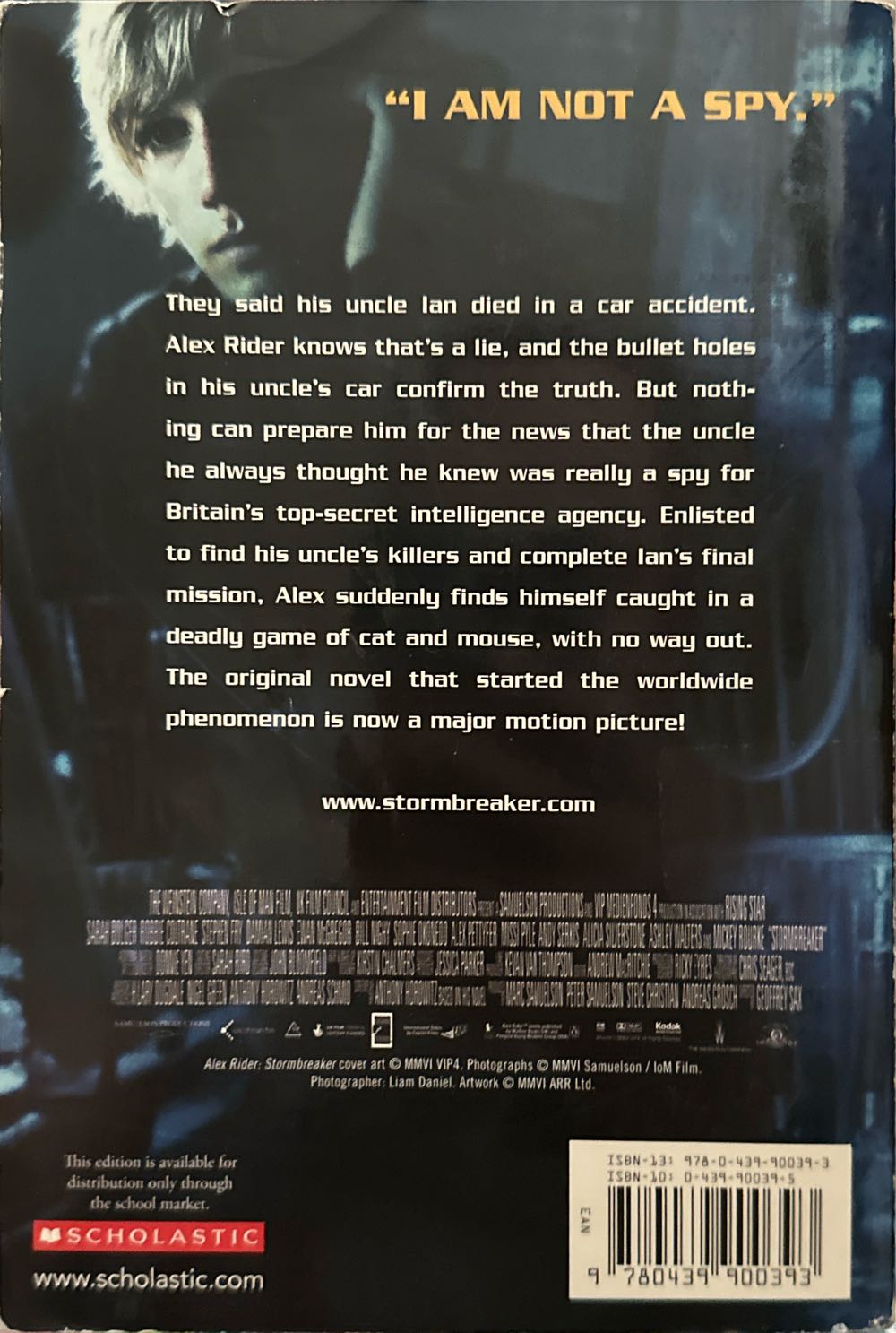 Stormbreaker - Anthony Horowitz (Scholastic - Paperback) book collectible [Barcode 9780439900393] - Main Image 2