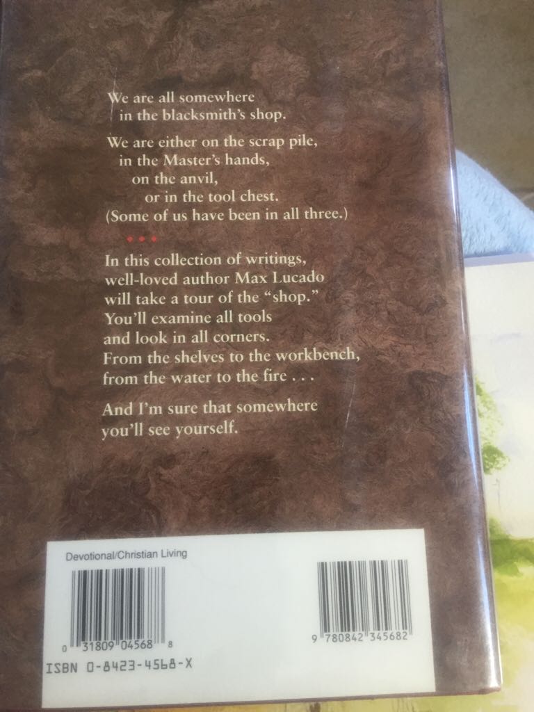 On The Anvil - Max Lucado (Tyndale - Hardcover) book collectible [Barcode 9780842345682] - Main Image 2