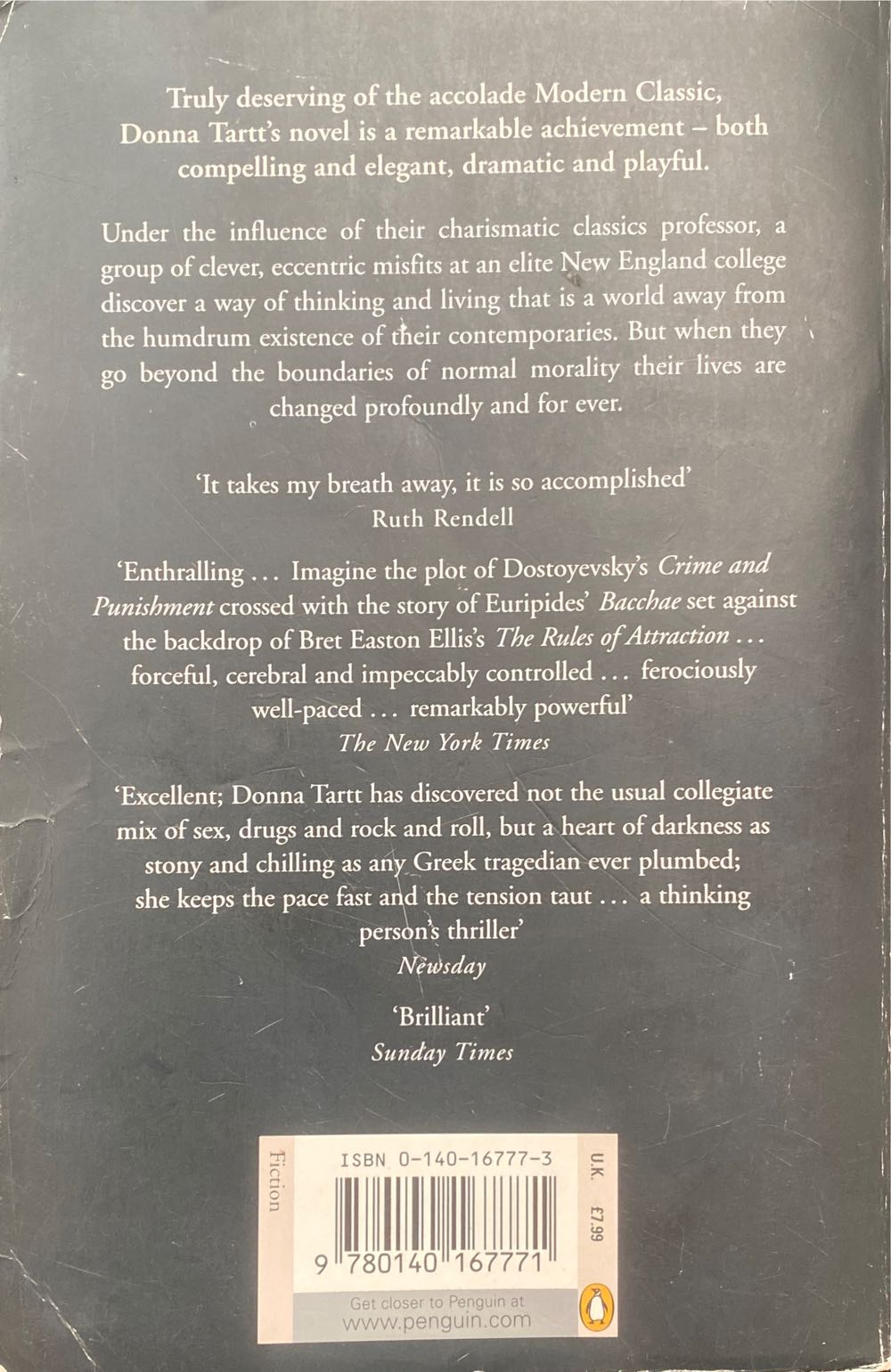 The Secret History - Donna Tartt (Penguin Viking - Kindle) book collectible [Barcode 9780670843657] - Main Image 2