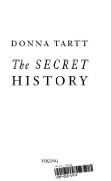 Secret History, The - Donna Tartt book collectible [Barcode 9780670848546] - Main Image 1