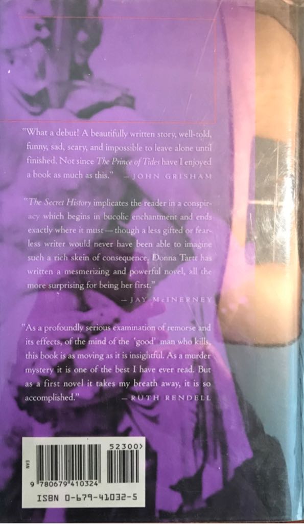 The Secret History - Donna Tartt (Alfred A Knopf - Hardcover) book collectible [Barcode 9780679410324] - Main Image 2