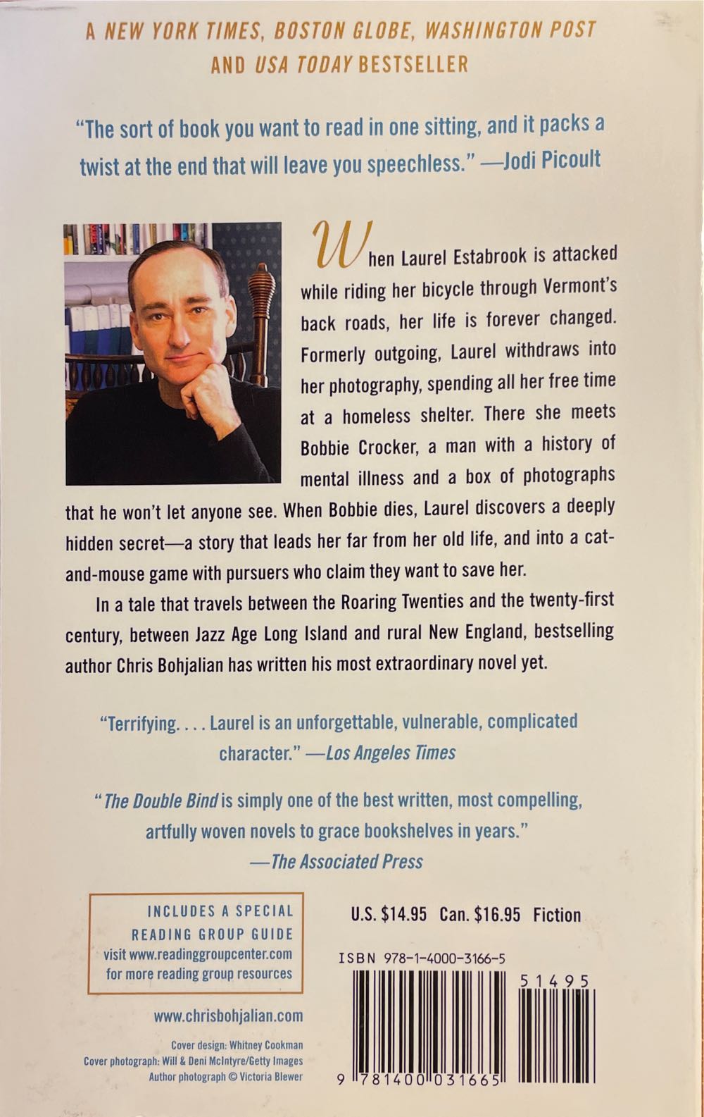 The Double Bind - Chris Bohjalian (Vintage Books - Trade Paperback) book collectible [Barcode 9781400031665] - Main Image 2