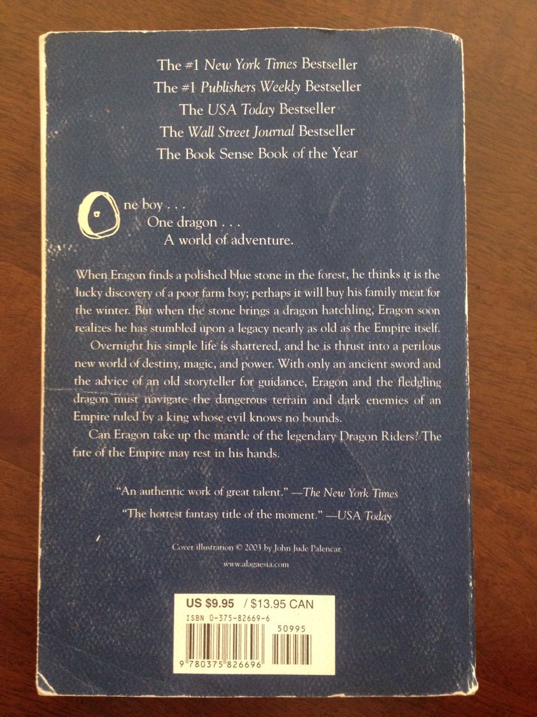 Eragon - Christopher Paolini (Alfred A. Knopf - Paperback) book collectible [Barcode 9780375826696] - Main Image 2