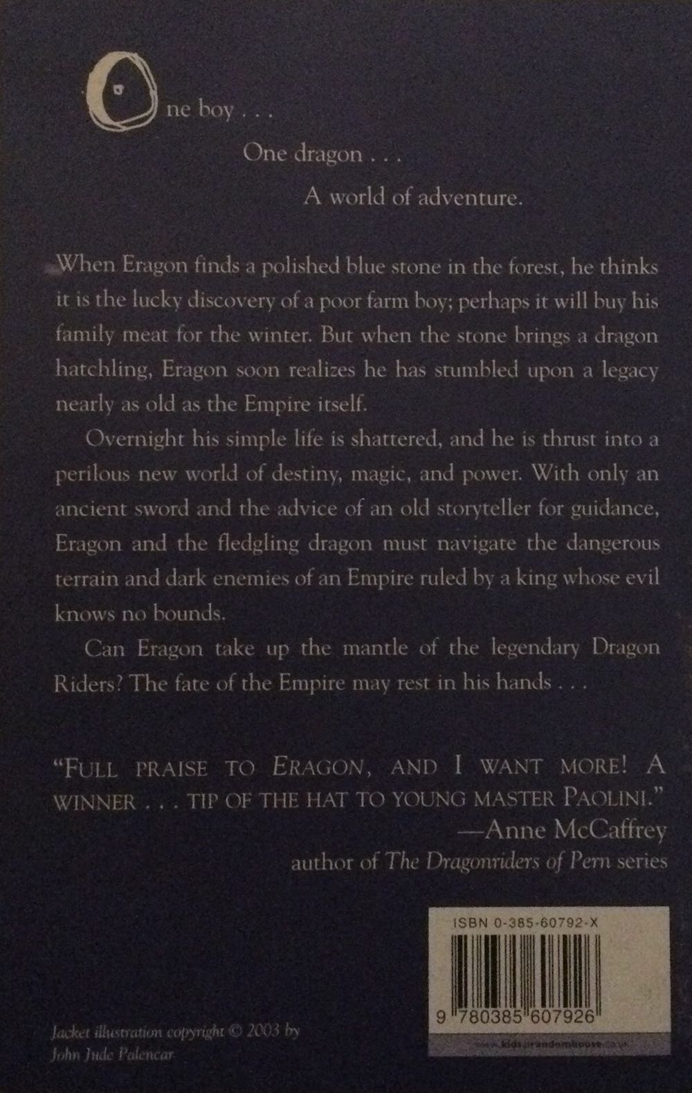 Eragon - Christopher Paolini (Corgi - Trade Paperback) book collectible [Barcode 9780552155519] - Main Image 2