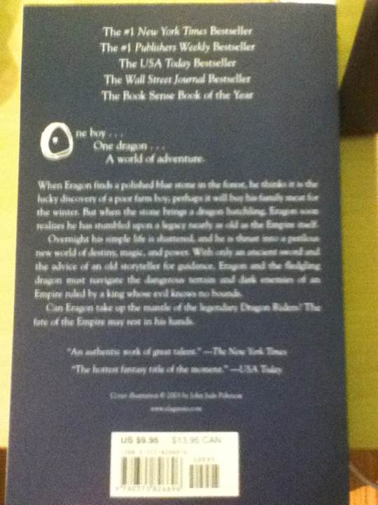 Eragon (Bk, 1) - Christopher Paolini (Corgi Books - Paperback) book collectible [Barcode 9780552552097] - Main Image 2