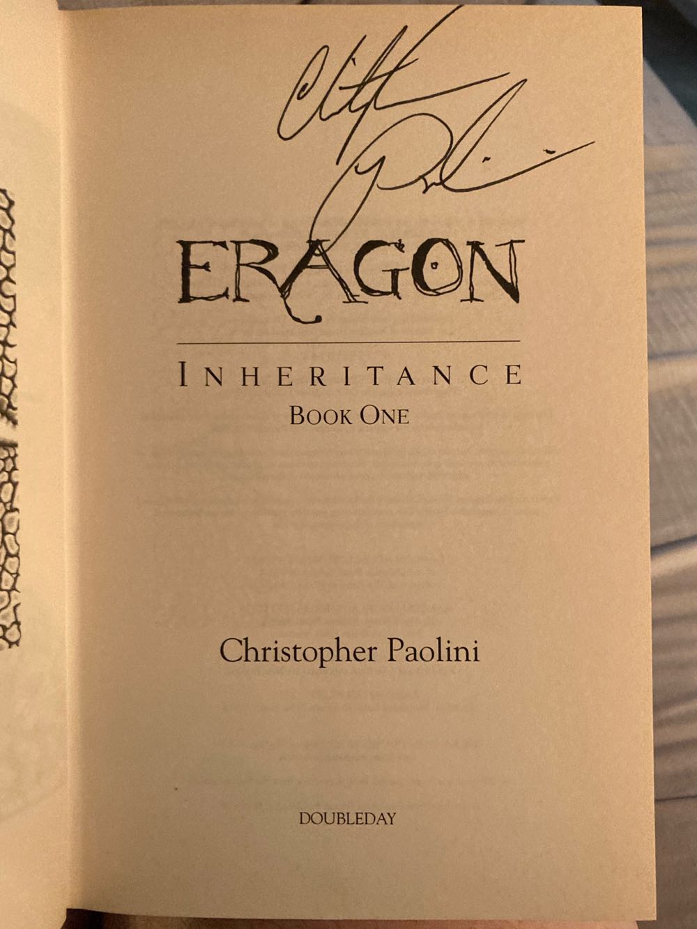 Eragon - Paolini, Christopher (Doubleday - Hardcover) book collectible - Main Image 3