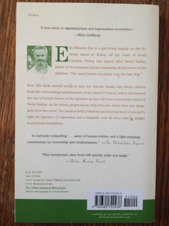 Ella Minnow Pea - Mark Dunn (Anchor Canada - Paperback) book collectible [Barcode 9780385722438] - Main Image 2