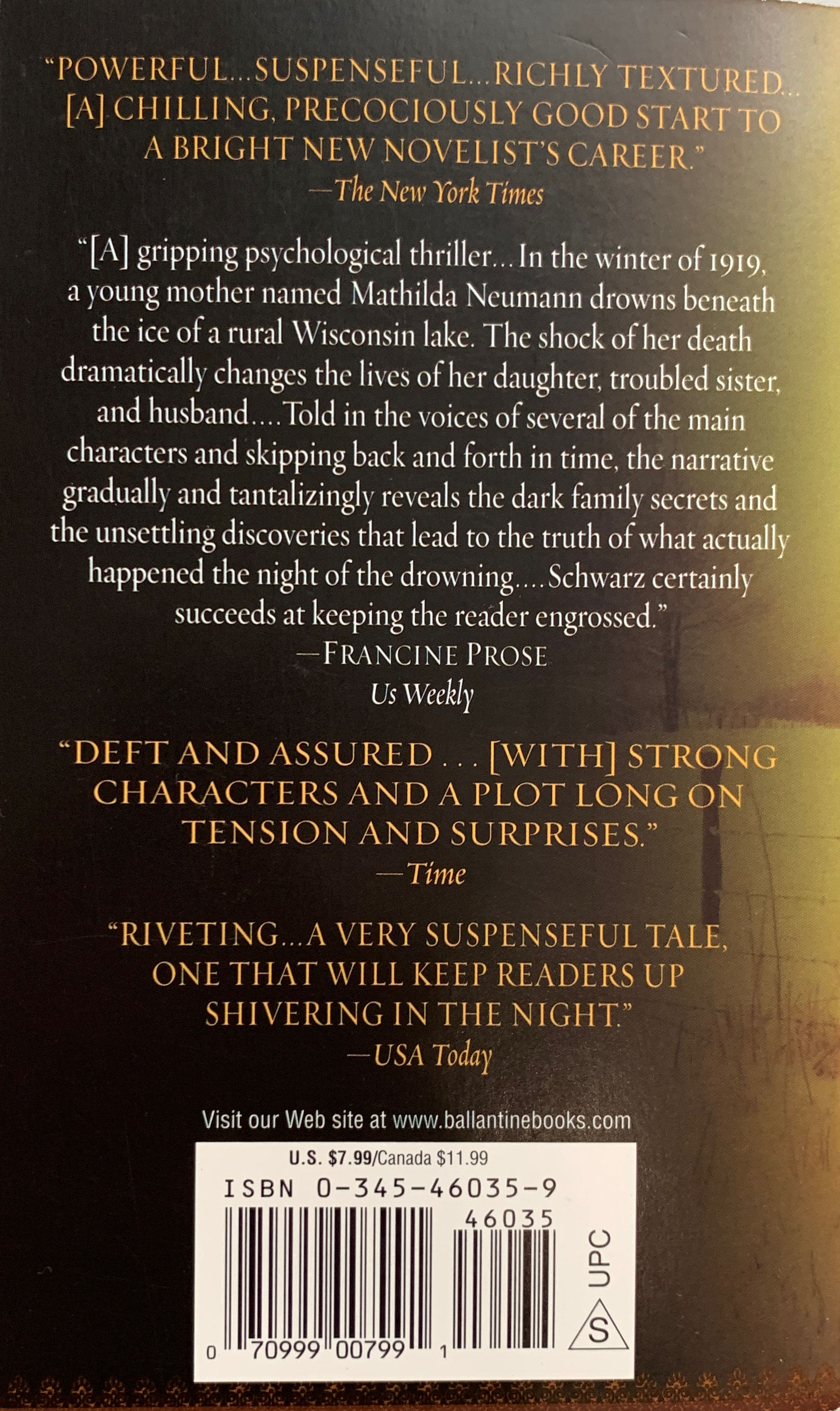 Drowning Ruth - Christina Schwarz (Fawcett Books - Paperback) book collectible [Barcode 9780345460356] - Main Image 2