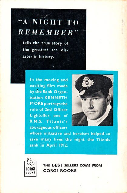 Night To Remember, A - Walter Lord (Corgi Books - Paperback) book collectible - Main Image 2