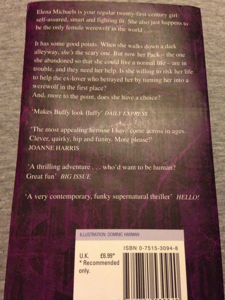 Bitten - Kelley Armstrong (Time Warner Paperbacks - Paperback) book collectible [Barcode 9780751530940] - Main Image 2