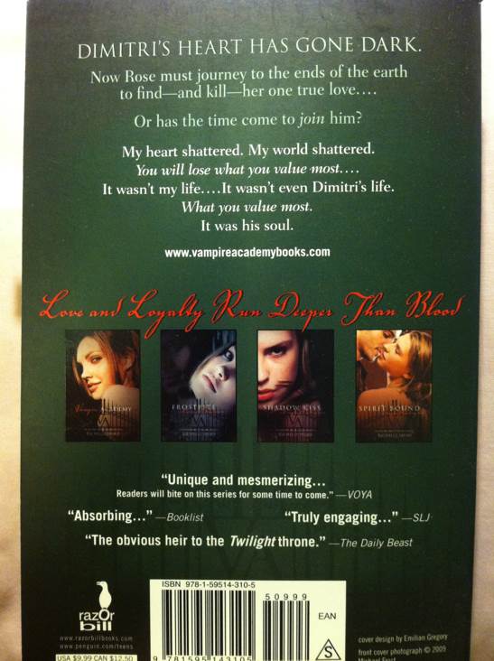 Blood Promise - Richelle Mead (Razorbill - Paperback) book collectible [Barcode 9781595143105] - Main Image 2