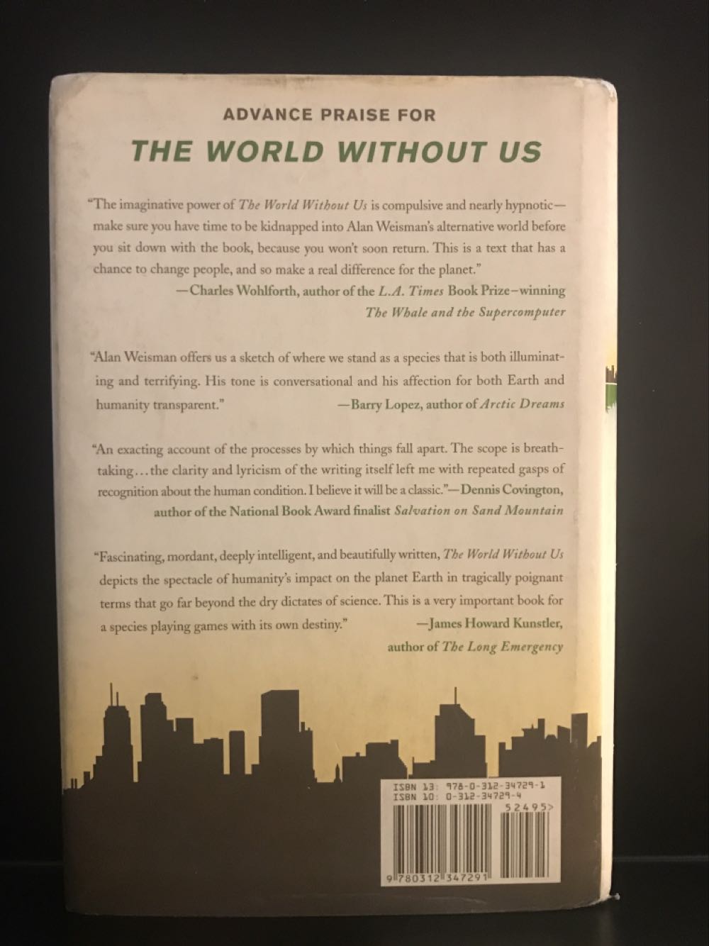 The World Without Us - Alan Weisman (Macmillan - Hardcover) book collectible [Barcode 9780312347291] - Main Image 2