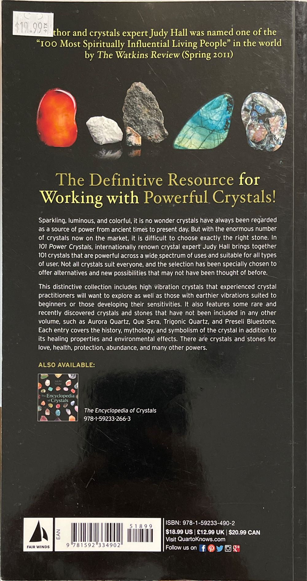 The Encyclopedia Of Crystals - Judy Hall (Fair Winds Press - Paperback) book collectible [Barcode 9781592332663] - Main Image 2
