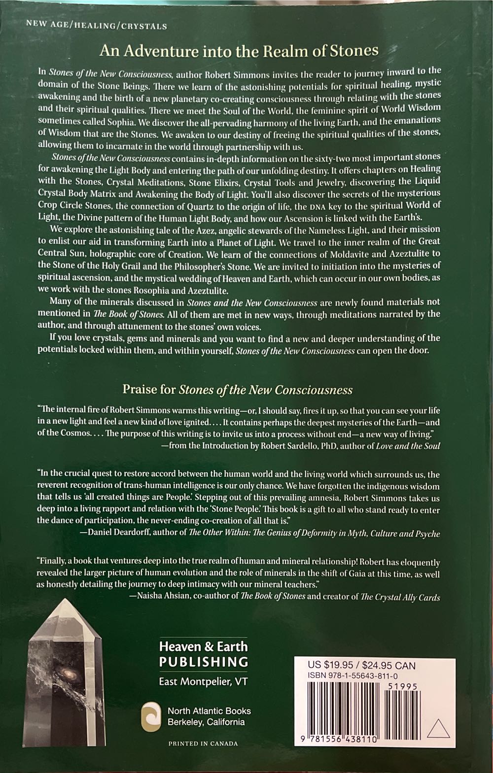 Stones Of The New Consciousness - Robert Simmons (North Atlantic Books - Paperback) book collectible [Barcode 9781556438110] - Main Image 2