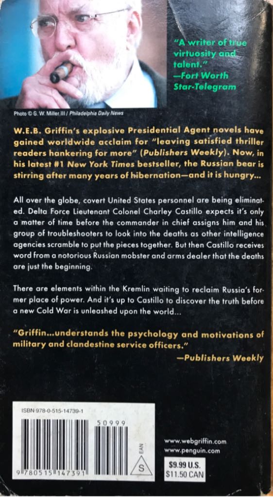 A Presidential Agent Novel: Black Ops - W. E. B. Griffin (G.P. PUTNAM’s Sons - Paperback) book collectible [Barcode 9780515147391] - Main Image 2