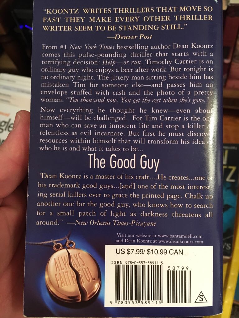 Good Guy, The - Dean Koontz (Bantam - Paperback) book collectible [Barcode 9780553589115] - Main Image 2
