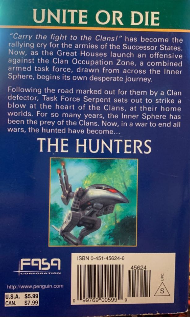 Hunters, The - Thomas S. Gressman (Roc - Paperback) book collectible [Barcode 9780451456243] - Main Image 2